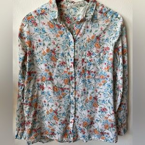 Soft thin cotton floral button down. Perfect for spring!